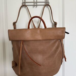 Tan Leather Backpack